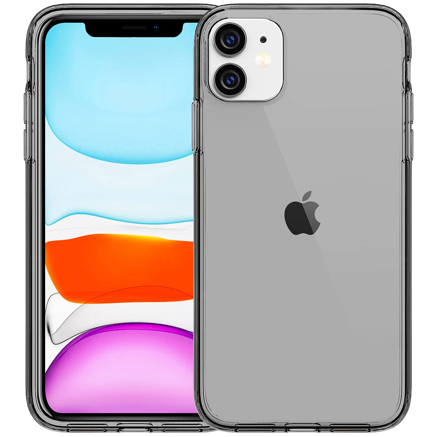 Photo 1 of FanTEK Compatible for iPhone 11 Case, Crystal Gray TPU Phone Cases Compatible for iPhone 11 6.1 Inch
