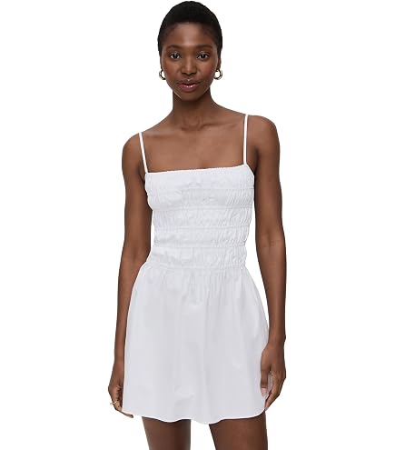 For Love & Lemons Women's Susie Eyelet Mini Dress, White, XS at Amazon Women's Clothing store