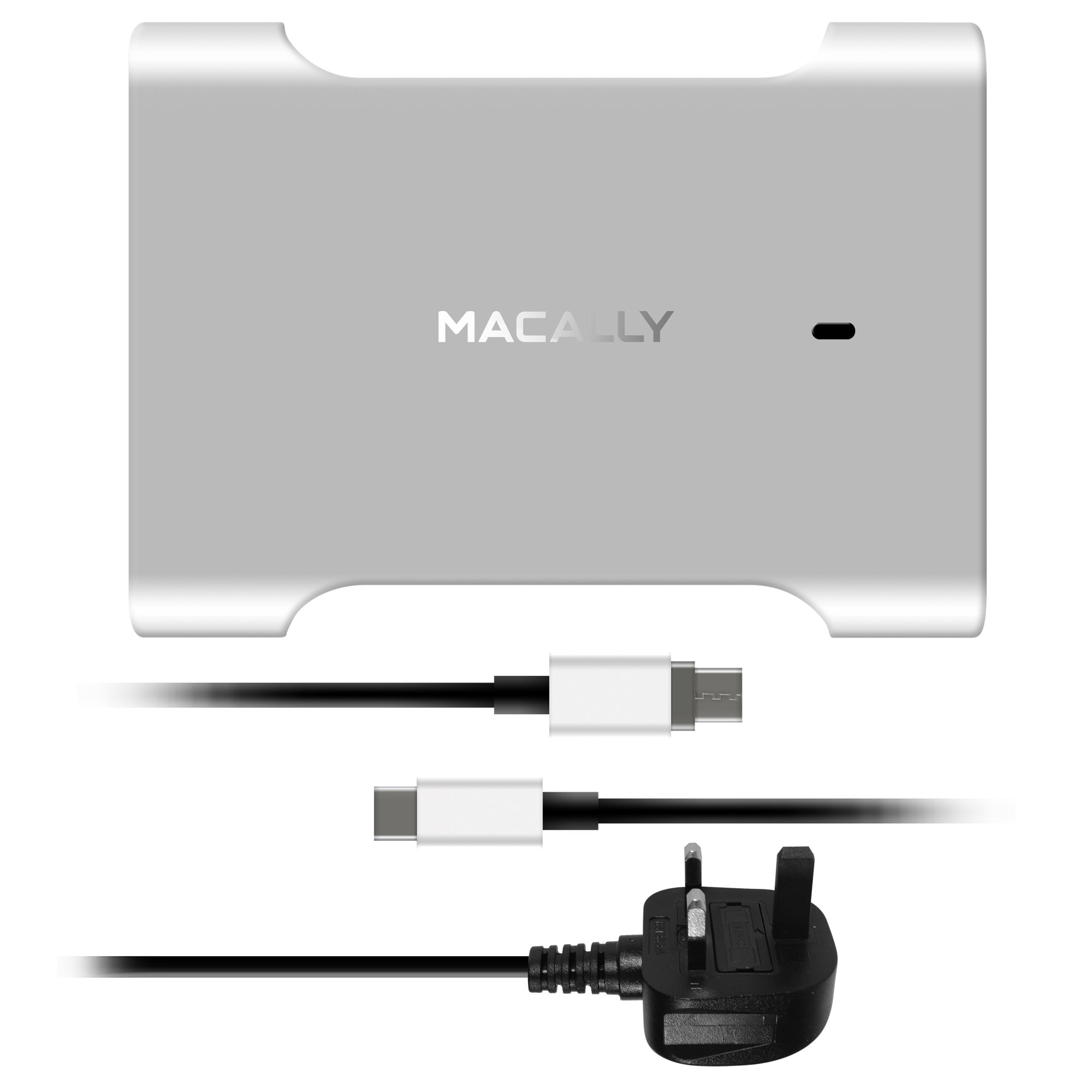 Macally CHARGER61-UK 61 W USB-C Wall Charger with Magnetic Cable