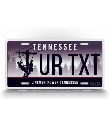 Retired Lineman Chrome License Plate Frame - Heavy Duty Metal Frame With Full Color Inserts, Fits 6x12 Plates - View #2