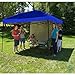 Punchau Pop Up Canopy Tent with Sidewall 10 x 10 Feet, Blue - UV Coated, Waterproof Instant Outdoor Gazebo Tent, Bonus Roller Carry Bag