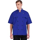 Happy Chef Men's Tritech Chef Coat | CookCool ventilation across the front, back, shoulders and underarms