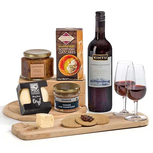 Wine & Cheese Hamper Food Hampers and Gift Baskets with Cheese Red