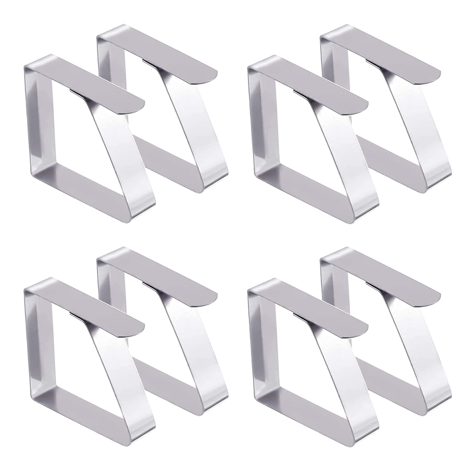 8 Pack Outdoor Tablecloth Clips for Thick Tables & Thin Tables - Stainless Steel Tablecloth Holders Clips for Outdoor & Indoor Tables, Table Cover Clips for Picnics,Parties,Weddings,Dinners,Schools