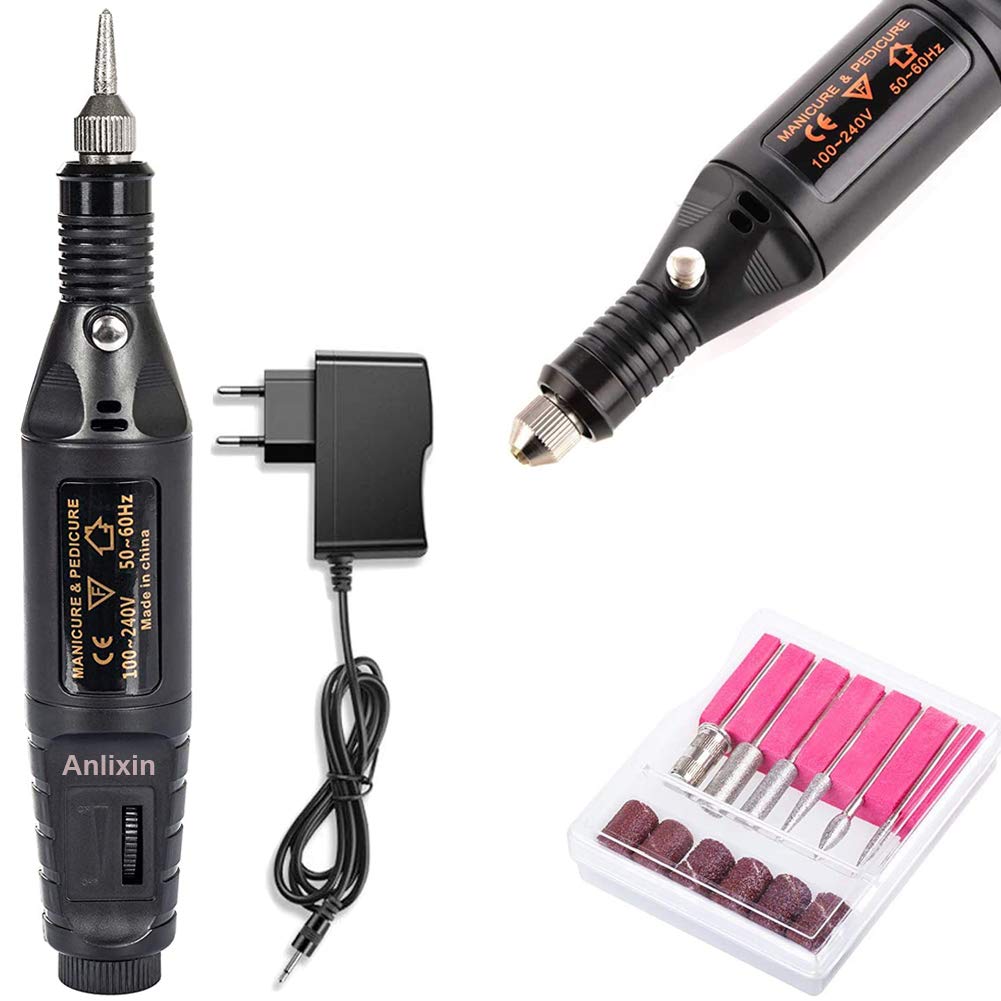 Anlixin Maniküre-/Pediküreset, Elektrisch Nagelfräser, elektrisches ...