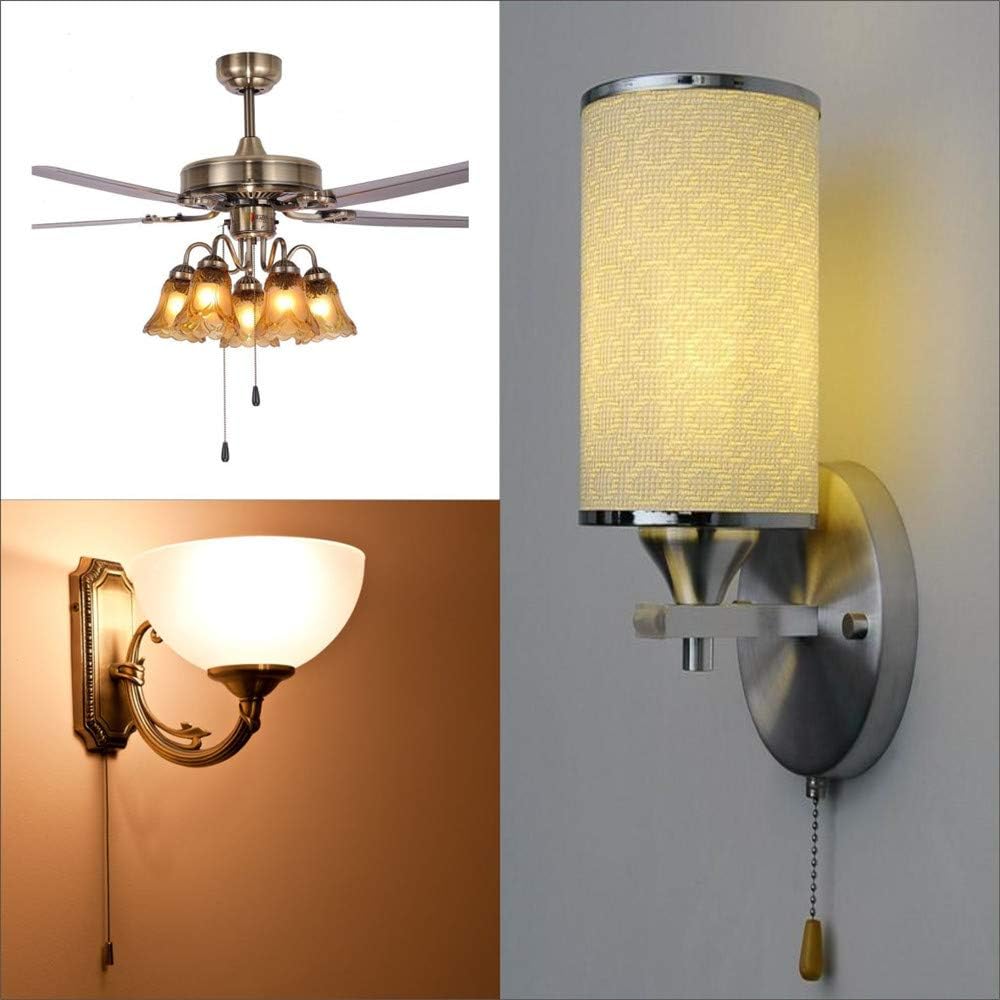 Pull Chain Switch Zing Ear ZE-109 Ceiling Fan Switch Ceiling Fan Light Lamp Replacement 3 Pack Bronze - - 