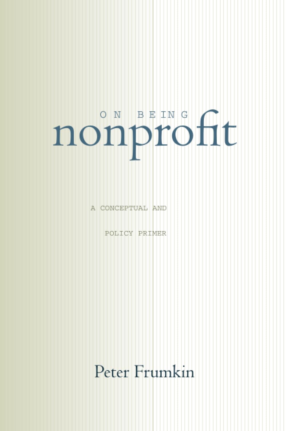 On Being Nonprofit