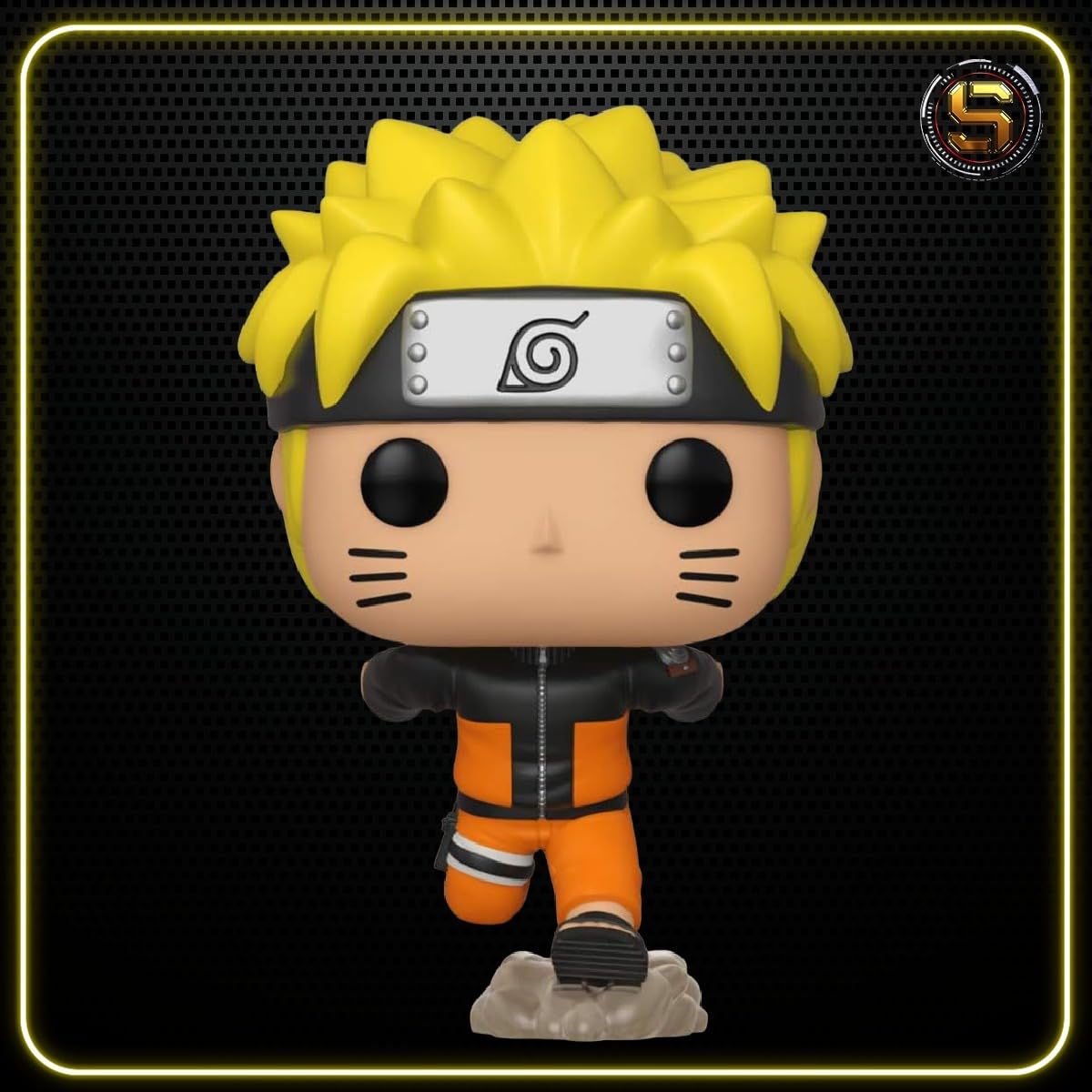 POP Naruto Shippuden - Naruto Uzumaki (Running) Funko Vinyl Figure (Bundled with Compatible Box Protector Case), Multicolor, 3.75