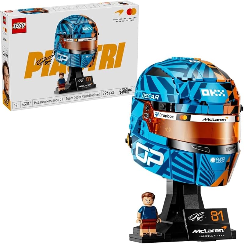 Editions McLaren MasterCard F1 Team Oscar Piastri Helm - Spielzeug 3D Figuren Modellbau - DIY Kinderzimmer Deko - Geschenk für Jungen, Mädchen ab 12 Jahren und Erwachsene Sportfans - 43016
