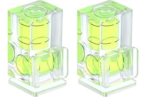 PATIKIL Camera Hot Shoe Cover Level, 2 Pcs 2 Axis Hot Shoe Bubble Spirit Level Standard Flashlight Protector Compatible for N