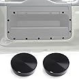 HIRUFAIT Screw Decorative Cover for 2020-2023 Land Rover Defender Accessories, 11 PCS Aluminum Alloy Car Screw Protection Cover Trim (Tailgate) (Black)