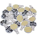 20 x Super Bright 921 194 T10 Warm White 4.8w Boat, Iandscaping, RV, Trailer, Camper Interior Wedge 24-SMD LED Light Bulbs 12v (Packs of 20)