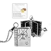 For Daughter - My Incredible Daughter Book Necklace,To My Daughter Necklace from Mom and Dad Openable Multi Layer with 6 Pages of Engraved Information Carries Everlasting Love Pendant Birthday Graduation Jewelry