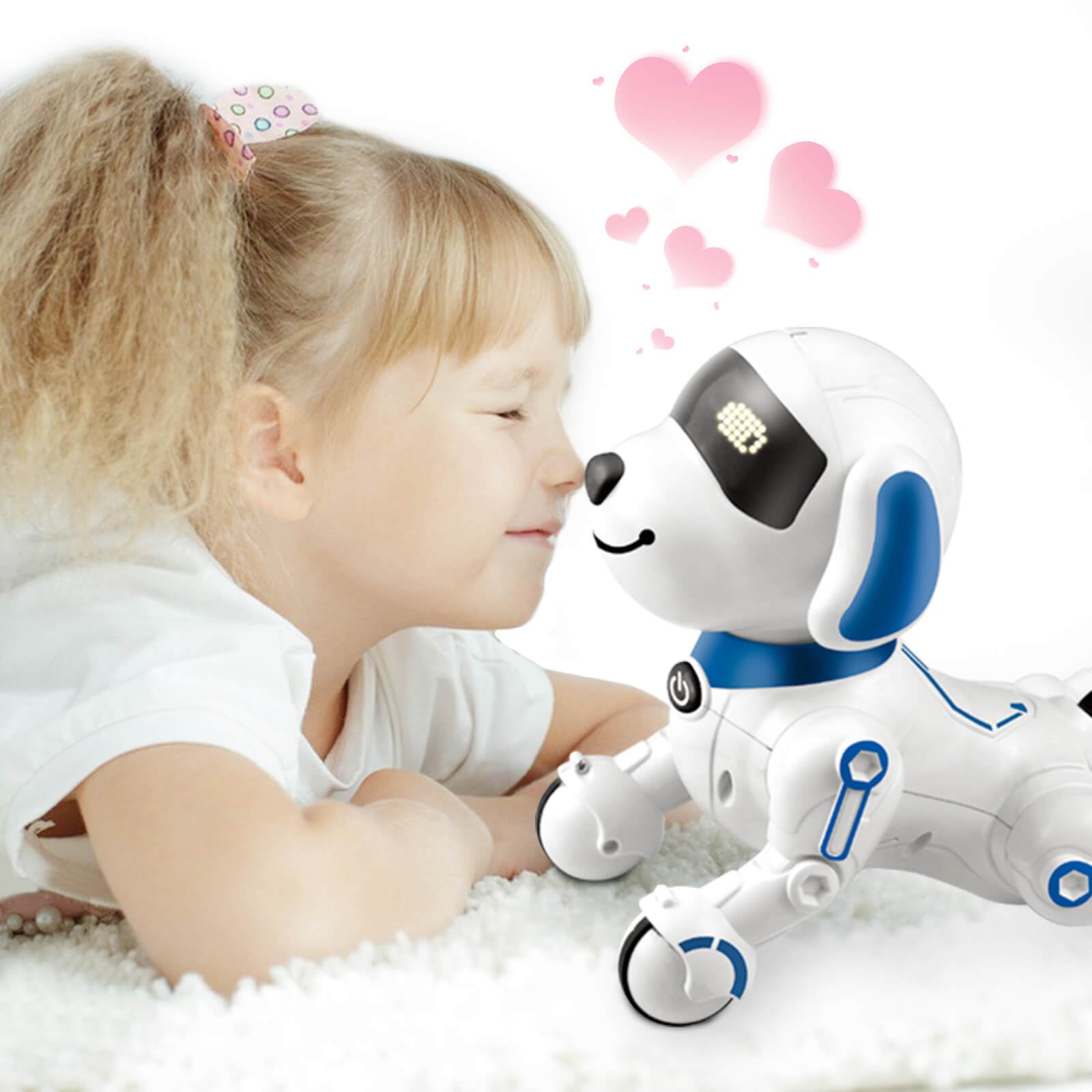 Dolanus Robot Dog for Kids 8-12, Remote Control Smart Robotic Pets That Acts Like a Real Dogs Touch Interactive Walking Talking Barking Toys for Girls Boys Toddler, Gifts for 4 5 6 7 8 12 Years Old