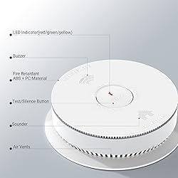 SITERWELL 2.4G WiFi Smoke Detector Carbon Monoxide