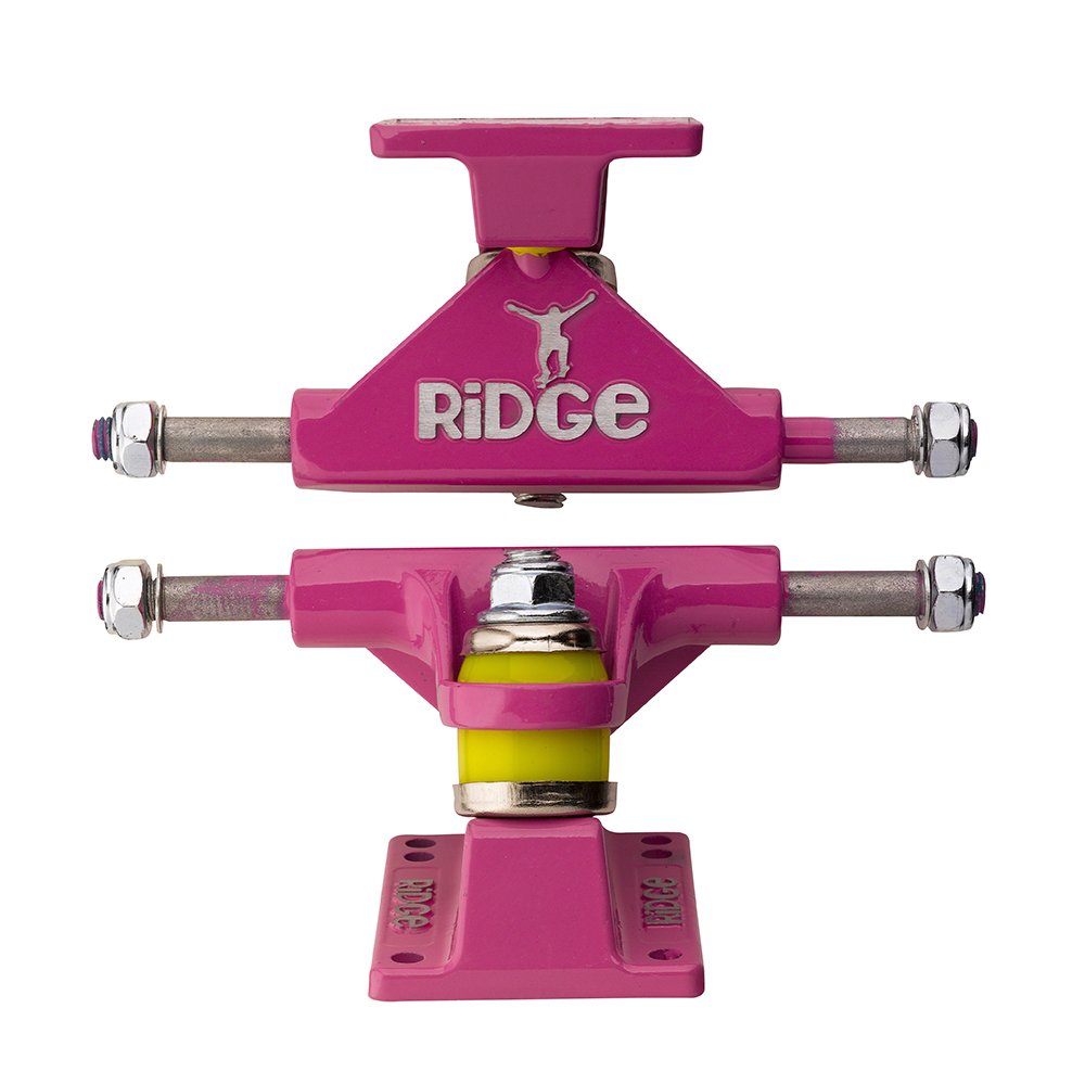 Ridge Skateboards 3" Skateboard Trucks for 22" Mini Cruiser-Pink