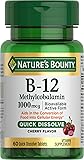 Nature's Bounty Vitamin B-12 Quick Dissolve