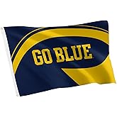 Desert Cactus University of Michigan Flag - 3 x 5 Feet UM Wolverines Banner, Indoor/Outdoor Durable Fabric Display (Design K1)