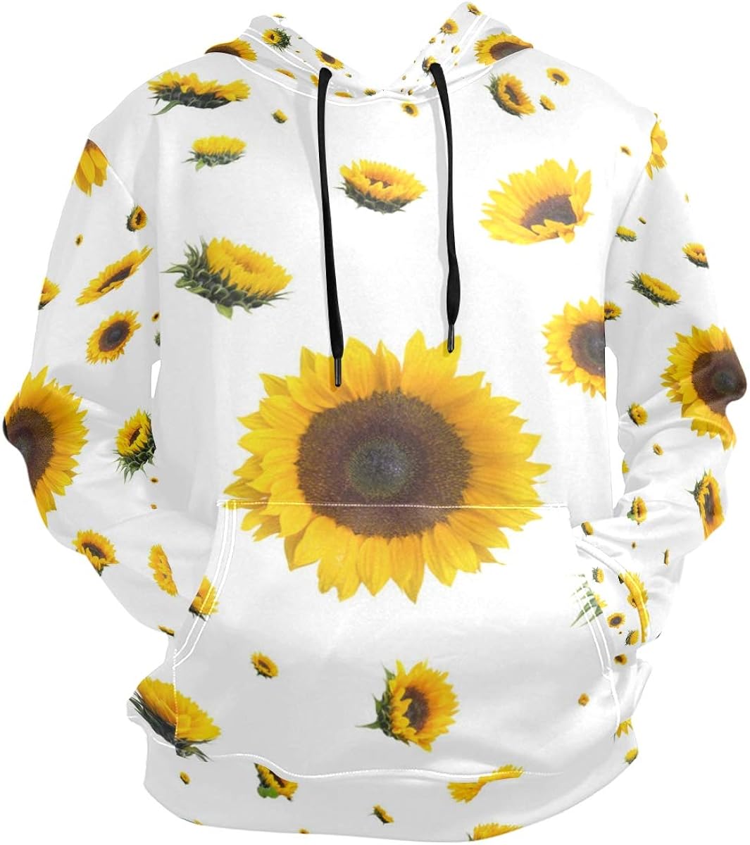white sunflower hoodie