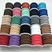 PEPPERLONELY Brand, 25 Rolls Faux Leather Suede Beading Cords, 3x1.5mm(1/8x1/16 Inch)