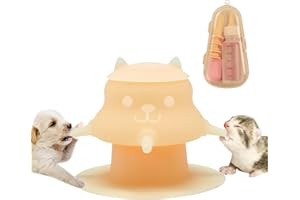 CUTENNIOU 230ML Puppy Bottles for Nursing Puppy Milk - Premium Silicone Nursing Station with 4 Nipples - Puppy Feeder for Multiple Newborn Puppies, Rabbits, Kittens Bottle Feeding Kit