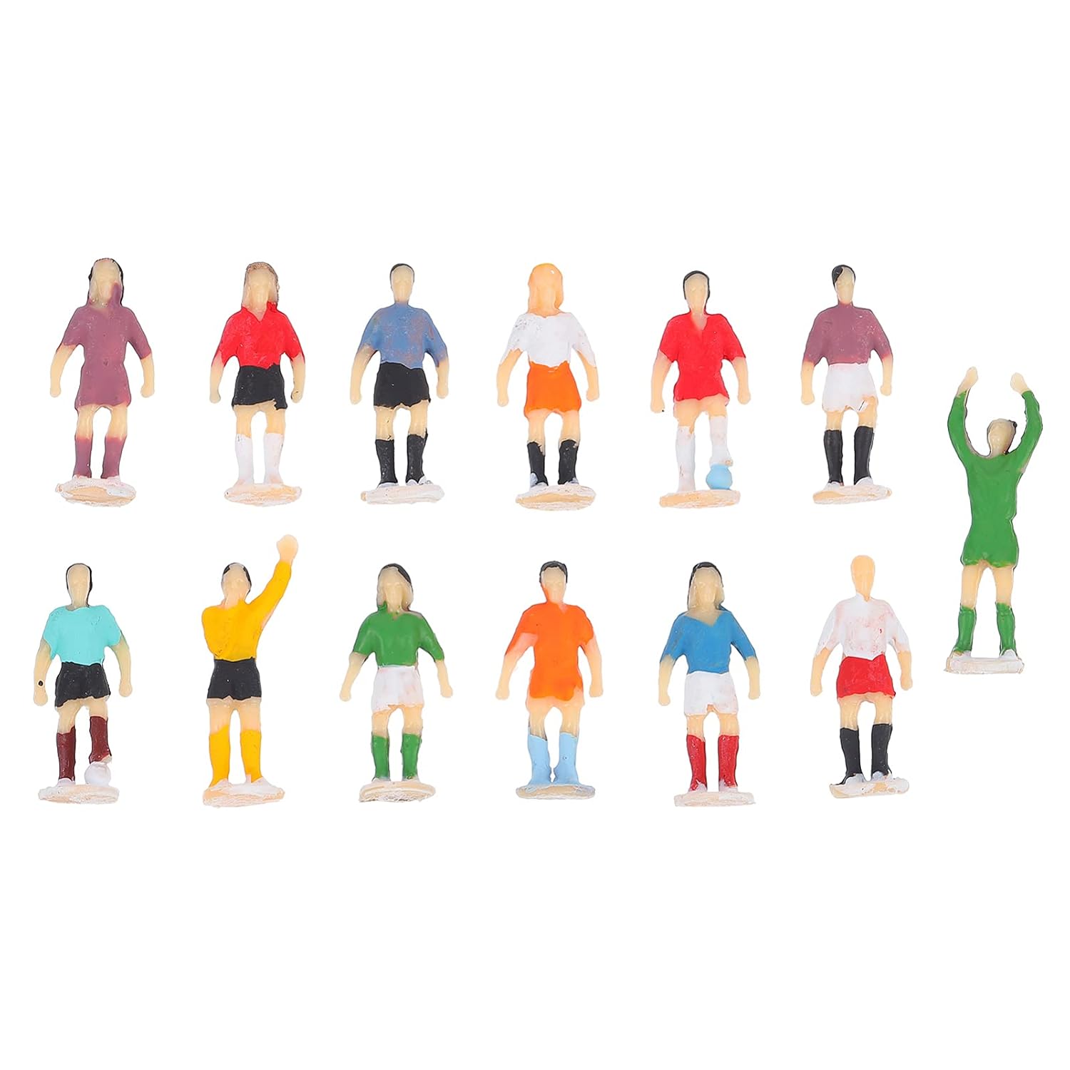 ARTIBETTER 1 Set/ 13pcs Tiny People Model People Mini Football Player