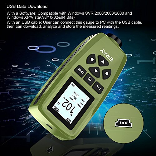 ERAY Coating Paint Thickness Gauge, Digital Mil Thickness Meter with