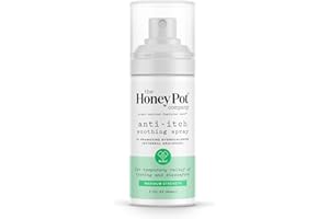 The Honey Pot Company - Feminine Anti-Itch Spray - at Home or On The Go Medicated to Relieve Itch and Irritation. Maximum Strength - 2.71 fl. Oz.