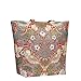 Red Flower and Bird William Morris Strawberry Thief Tapestry Shoulder Tote Handbag, Travel Handbags for Shopper, Daily Purse Tote Bag by Signare (SHOU-STRD)