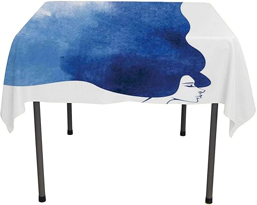 Amazon Com Flyerer Face Camping Tablecloth Watercolor Portrait Of