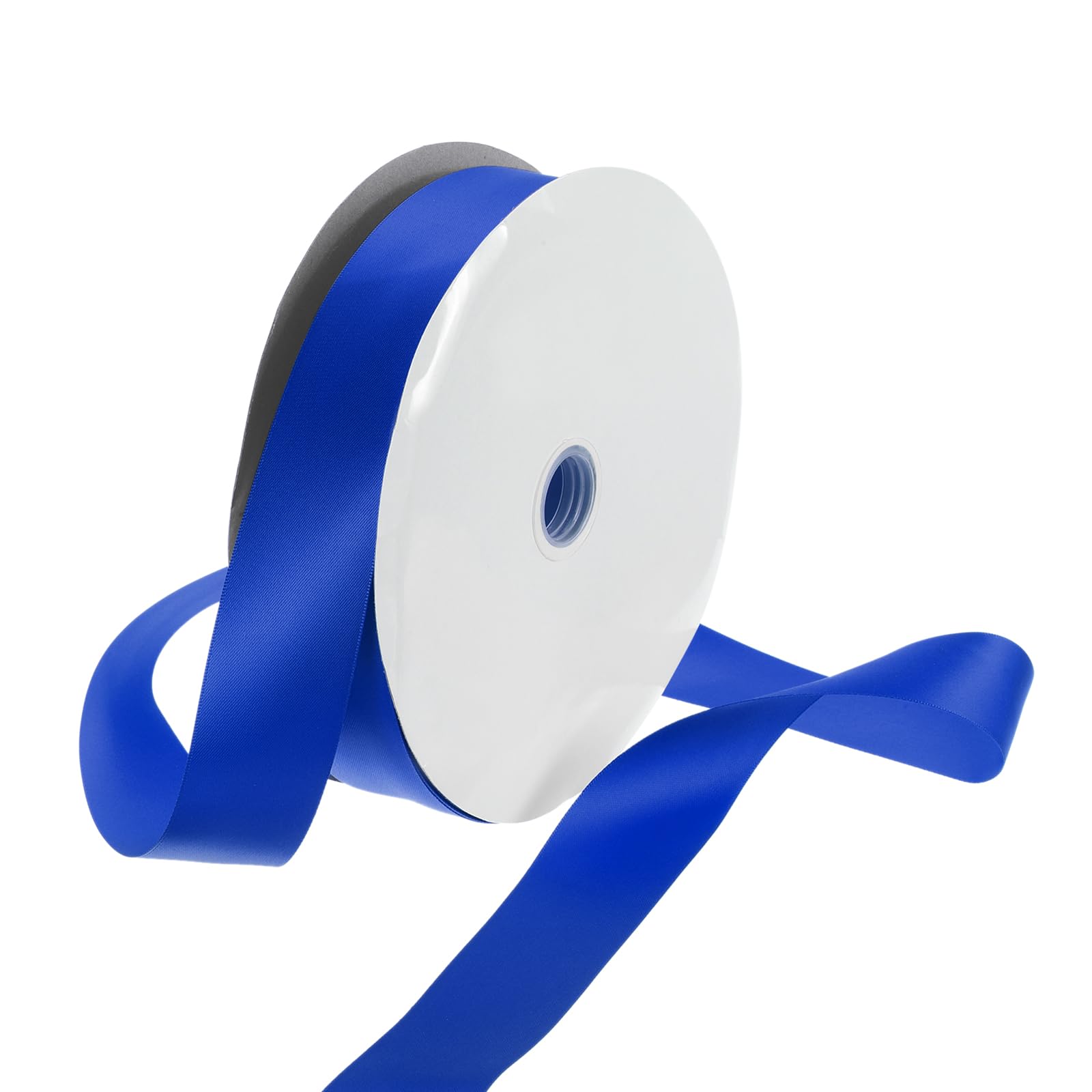 Rebower 38mm Satin Ribbon 91m Thick Double Face Grosgrain Silk Ribbon, [for Gift Wrapping, Hair Bows, Wedding, Cake, Flower] - 100 Yard/300ft/ Dark Blue