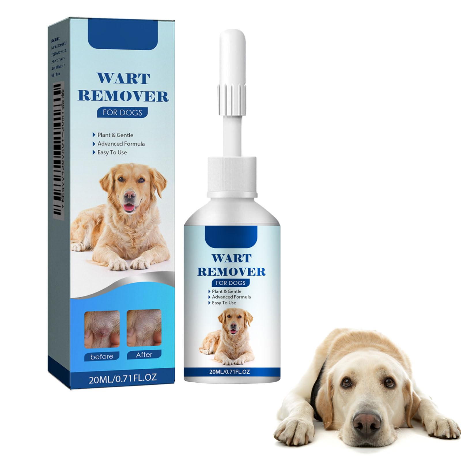 Wart Remover for Dog,Dog Wart Remover,Dog Skin Tags,Dog Wart Remover,Strong Warts Remover Dogs,Eliminates Dog Warts,Pet Wart Remover,Rapidly Eliminates Dog Warts,No Harm,Natural Ingredients,20 ml
