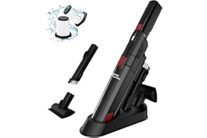 Nicebay Cordless Handheld Vacuum, Hand Vacuum Cleaner 15KPA Powerful Suction with Fast Charging Dock, Portable Lightweight Cleaner, Rechargeable Hand Held Vacuum Cleaner for Home, Office, Pet and Car