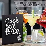 Playcrate Chalkboard Signs 6 Pack Double Sided Mini with Stands Chalk & Eraser view 3