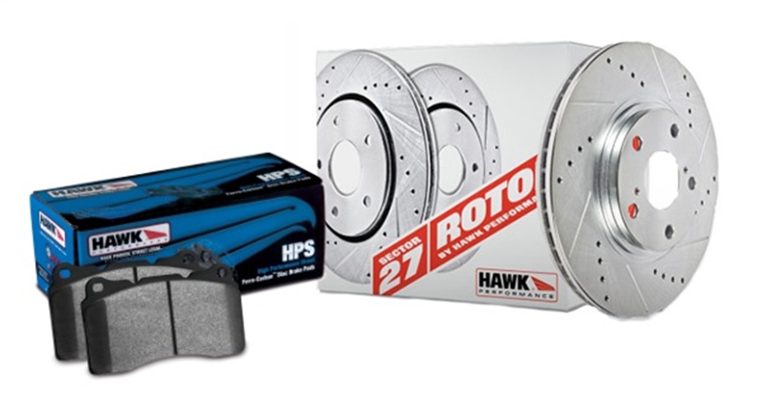 4. Hawk Performance (HK4403.561F) Sector 27 Rotor/Pad Kit