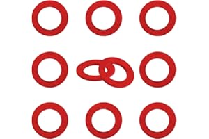 CADUFUELLY 90430-08003-00 10 Pcs Replacement for Yamaha Marine Outboard Lower Unit Oil Drain Gasket