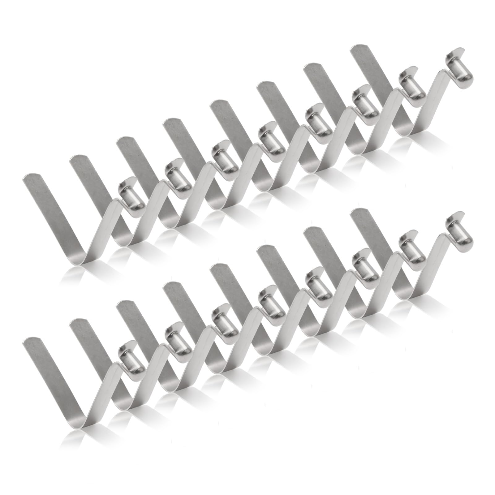 INCREWAY Tent Pole Clips, 16Pcs Kayak Paddle Spring Snap Clips, Stainless Steel Tent Pole Push Button Spring Clips for Camping Kayak Paddle Tent Pole, 6mm