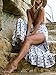 Berrygo Women's Boho High Waist Split Printed Ruffled Mermaid Loose Wrap Cotton Summer Beach Long Maxi Skirt,Print2,One Size