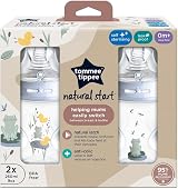 Tommee Tippee Closer to Nature Baby Bottles 260ml Pack of 2 Slow Flow Teats view 2