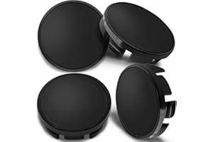 Biomar Labs® 4 x 65mm Wheel Centre Alloy Hub Center Caps Compatible with VW 3B7 601 171 / 6U7 601 171 Hubcaps Black CV 0