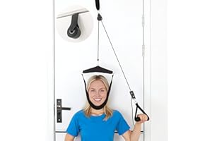 Neck Stretcher Cervical Neck Traction Device Double Ratchet Portable Neck Stretcher for Neck Pain Relief Physical Therapy