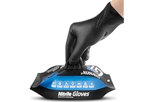 ANBOSON 5 Mil Disposable Cooking Gloves for Daily Use, Latex-Free, Powder-Free, Non-Slip, Chemical and Puncture Resistant