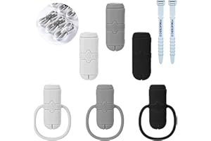 YIMATEECO Charger Cable Protectors,6 PCS Silicone Winder Charging Head Cover 2 in 1 Data Cable Anti-Break Protector Compatibl