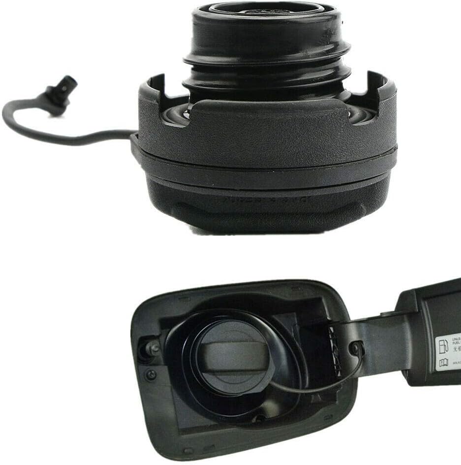 YONGHONG Automobile Gasoline Cap Diesel Fuel Cap Petrol Diesel Cap for VW Golf Jetta Passat Audi A1 A2 A3 A4 A6 A8 1J0201550A, 1J0201550AS(Black)