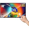32 inch Touchscreen Monitor Digital Signage 2K Industrial Monter Digital Calendar Wall -Plug & Play Auto Play, Smart Split Screen Play,7/24 Timer Switch,CMS Management,HD-MI/USB/WiFi/Android System