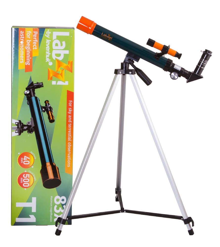 Levenhuk LabZZ T1 Refractor Telescope for Young Astronomers with Adjustable Height