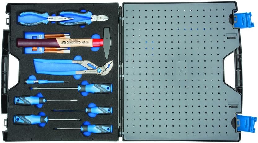GEDORE TOURING tool case, 49-pc. set, Complete, Universal, Tools, Household, in Plastic case, 1000, Multi-colour - Image 5