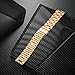 Shangpule Compatible Galaxy Watch Active (40mm) / Galaxy Watch Bands (42mm), Stainless Steel Metal Replacement Strap Bracelet Compatible Galaxy Watch Active (Rose Gold)