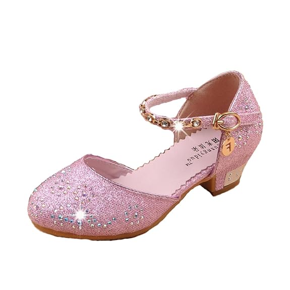 Cool&D Mädchen Sandalen Frozen Schuhe Prinzessin Sandalen Sommer Absatz-Schuhe Sandalette