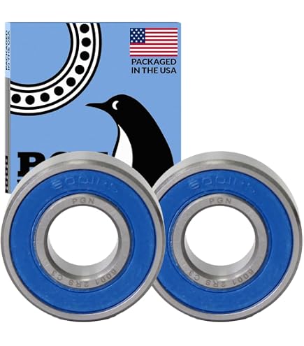 PGN 6001-ZZ (2 Pack) Ball Bearing 12x28x8mm Chrome Steel Shielded
